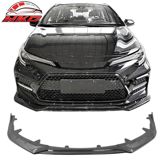 Wholesale 20-26 Toyota Corolla SE XSE 4D IKON Carbon Fiber Print 3PC Front Bumper Lip