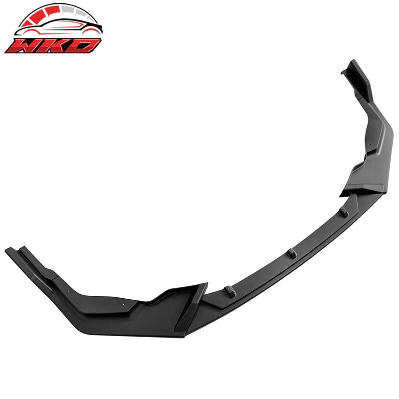Fits 20-26 Toyota Corolla SE XSE C Style 3PCS Front Bumper Lip PP Matte Black