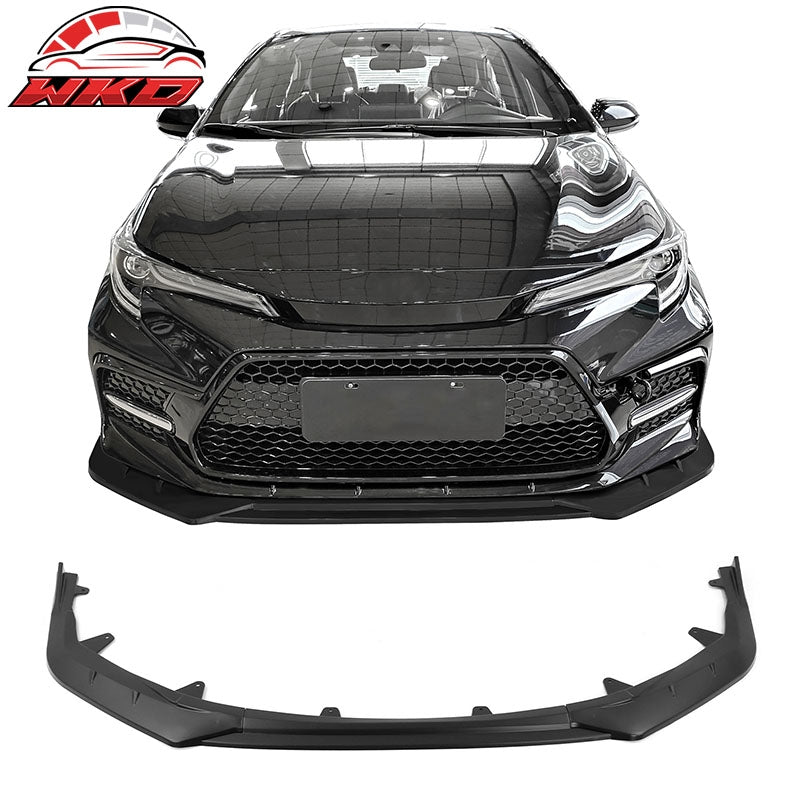 Wholesale 20-26 Toyota Corolla SE XSE Sedan Front Bumper Lip Spoiler Matte Black 3PCS