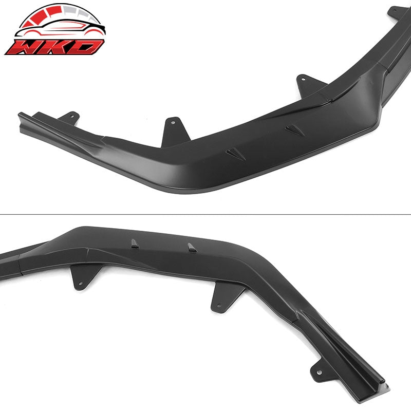Fits 20-26 Toyota Corolla SE XSE Sedan Front Bumper Lip Spoiler Matte Black 3PCS