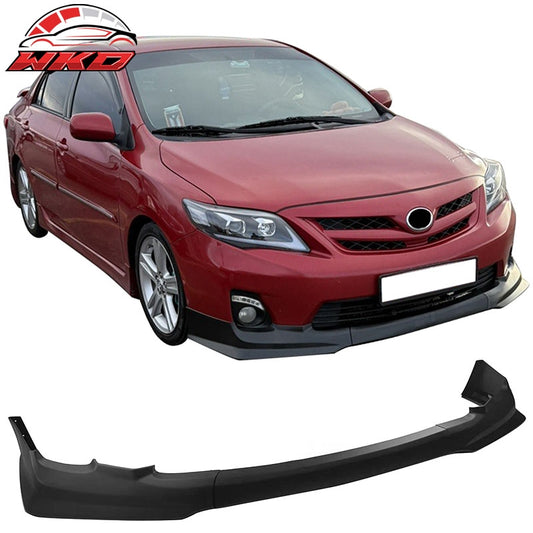 Wholesale 11-13 Toyota Corolla T Style Front Bumper Lip Chin Spoiler Matte Black PP - Wikond Auto