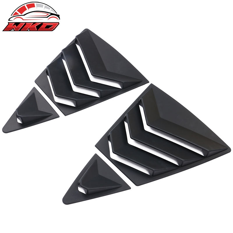 Fits 20-26 Toyota Corolla Sedan 4PCS Side Window Louvers Scoop ABS Matte Black
