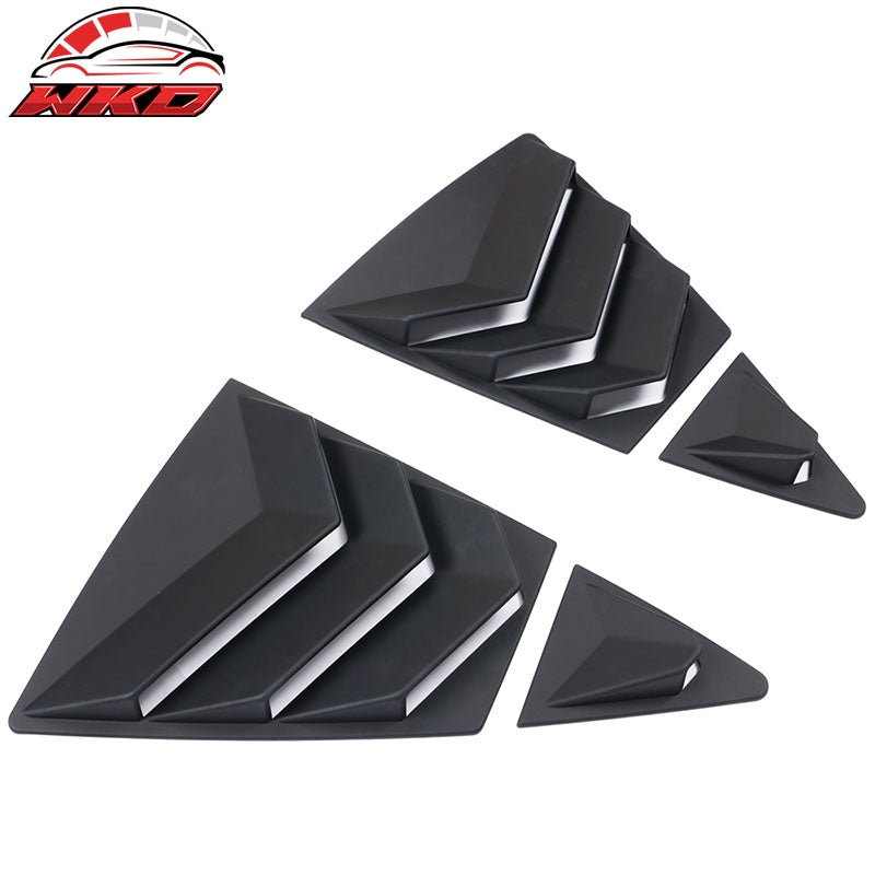 Fits 20-26 Toyota Corolla Sedan 4PCS Side Window Louvers Scoop ABS Matte Black