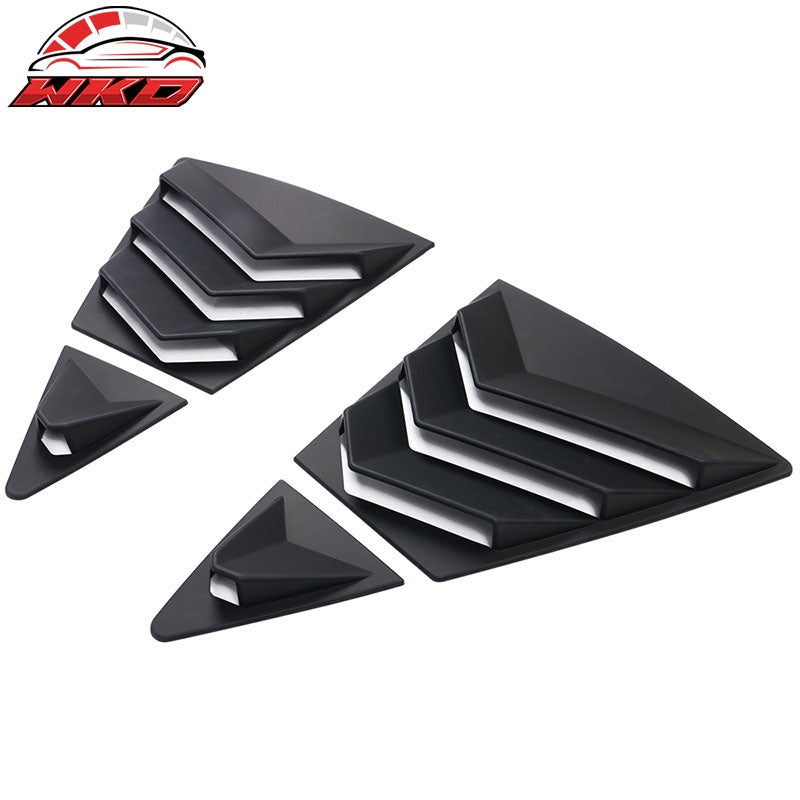 Fits 20-26 Toyota Corolla Sedan 4PCS Side Window Louvers Scoop ABS Matte Black