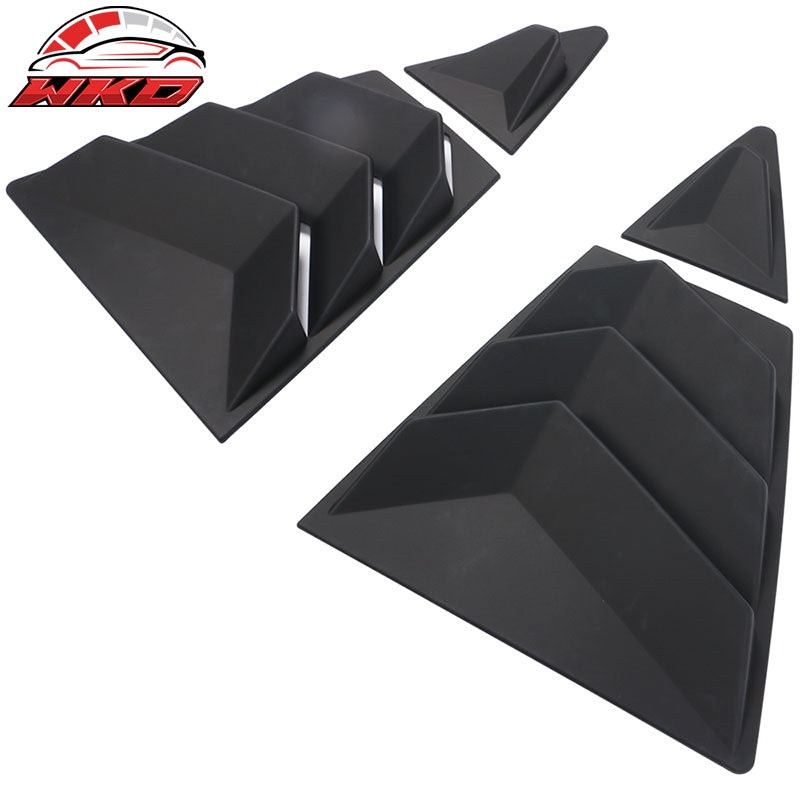 Fits 20-26 Toyota Corolla Sedan 4PCS Side Window Louvers Scoop ABS Matte Black