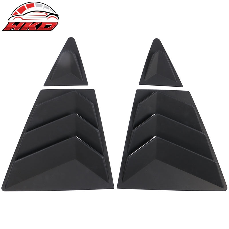 Fits 20-26 Toyota Corolla Sedan 4PCS Side Window Louvers Scoop ABS Matte Black