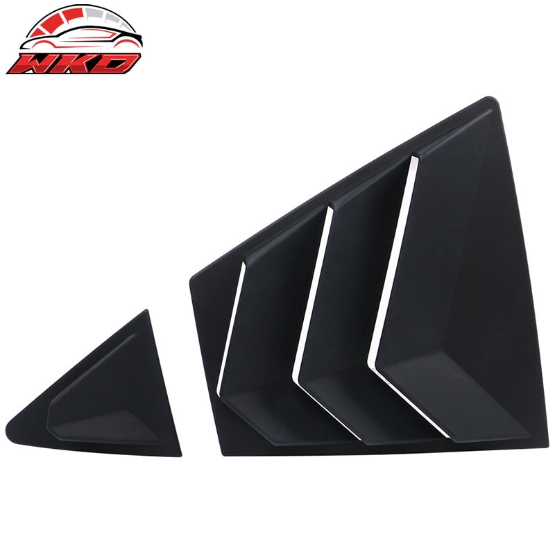 Fits 20-26 Toyota Corolla Sedan 4PCS Side Window Louvers Scoop ABS Matte Black