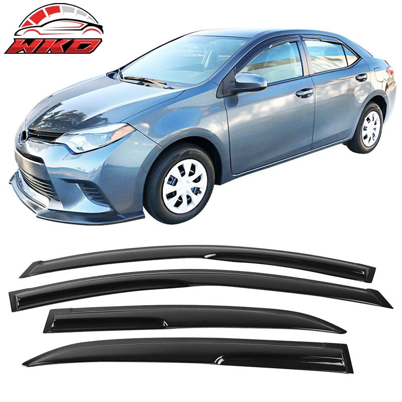 Wholesale 14-19 Toyota Corolla Sedan Mugen Style Acrylic 4PCS Window Visor Vent Guard