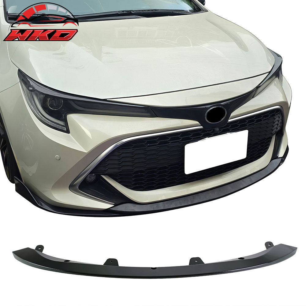 Fits 19-21 Toyota Corolla E210 Hatchback 5Dr Front Bumper Lip Chin Gloss Black