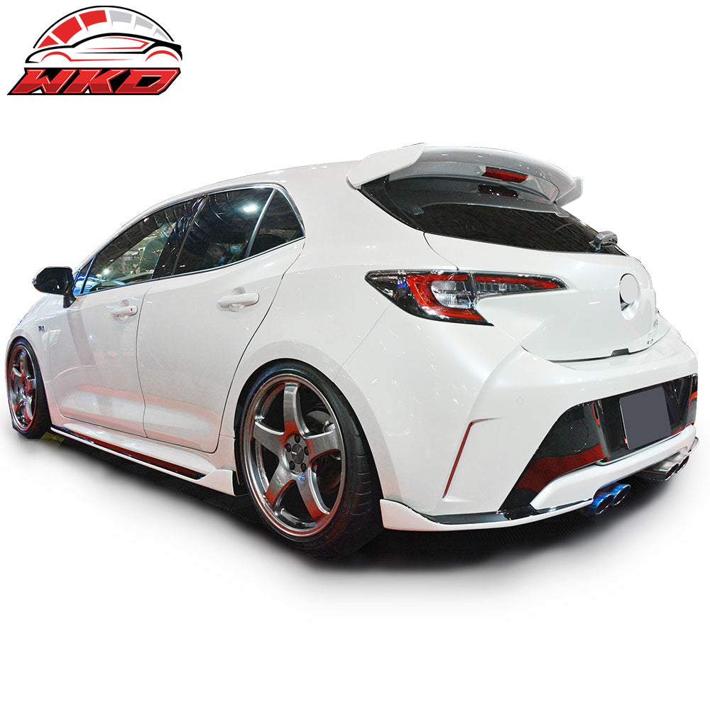 Fits 19-25 Toyota Corolla Hatchback Painted 218 Black Roof Spoiler B Style Wing