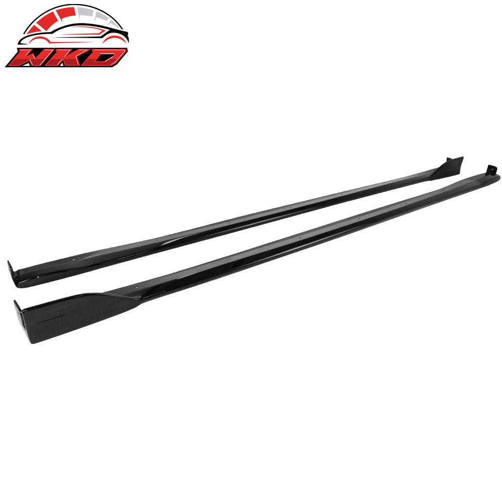 Fits 19-25 Toyota Corolla Hatchback Side Skirts Extension ABS Painted #218 Black