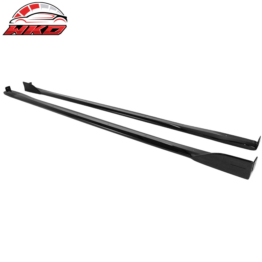 Fits 19-25 Toyota Corolla Hatchback Side Skirts Extension ABS Painted #218 Black