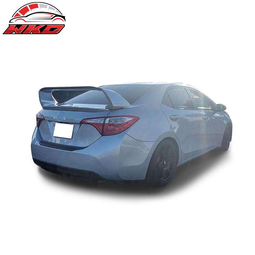 Fits 14-21 Toyota Corolla Mugen Style Rear Trunk Spoiler Wing Gloss Black ABS
