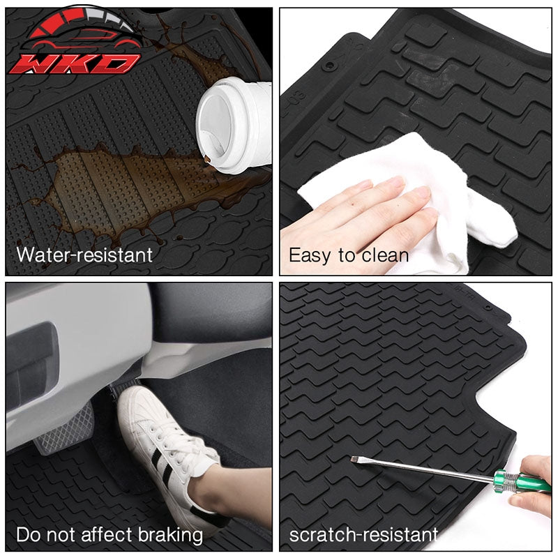 Fits 07-14 Toyota FJ Cruiser 5PCS Heavy Duty Latex Carpet All Weather Floor Mats