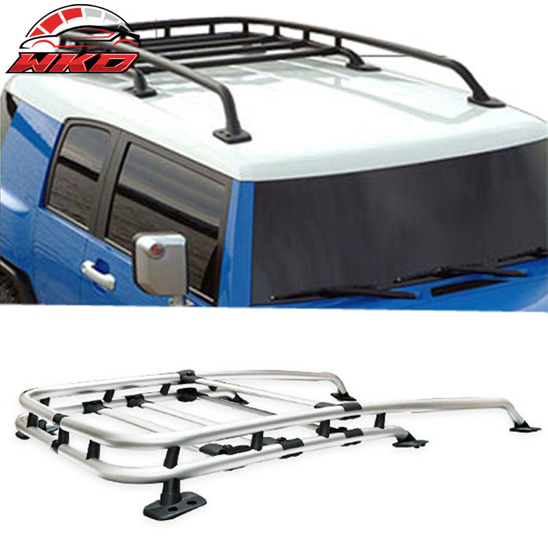 Fits 07-14 Toyota Fj Cruiser OE Factory Chrome Aluminum Roof Rack & Cross Bar