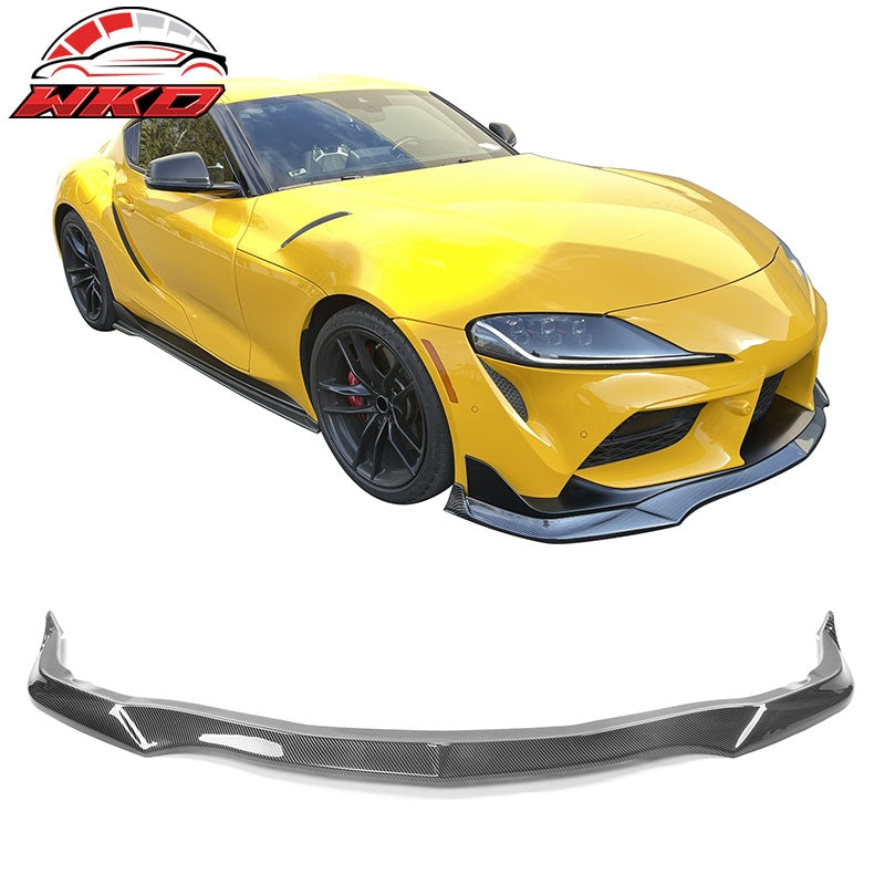 Wholesale 20-26 Toyota GR Supra A90 A91 IKON Front Bumper Lip PP Carbon Fiber Print