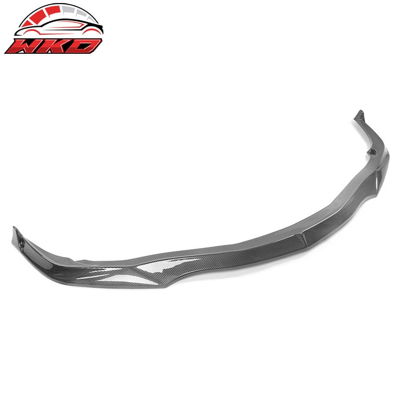 Fits 20-26 Toyota GR Supra A90 A91 IKON Front Bumper Lip PP Carbon Fiber Print