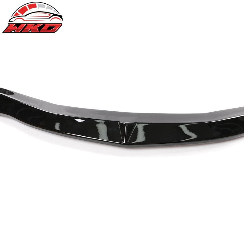 Fits 20-26 Toyota GR Supra A90 A91 IKON Style Gloss Black Front Bumper Lip PP