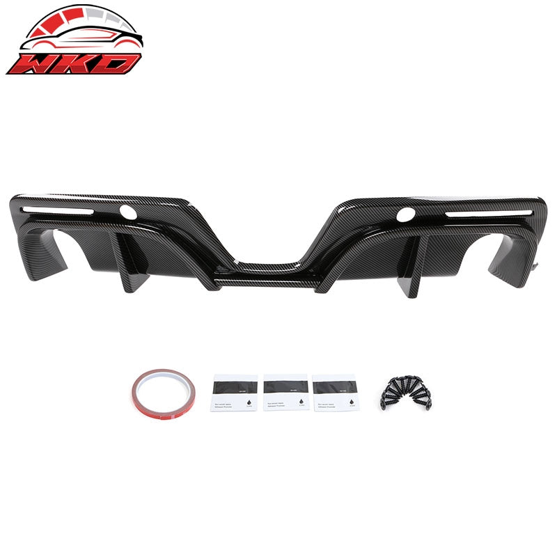 Fits 20-26 Toyota GR Supra A90 A91 IKON Rear Bumper Diffuser Carbon Fiber Print