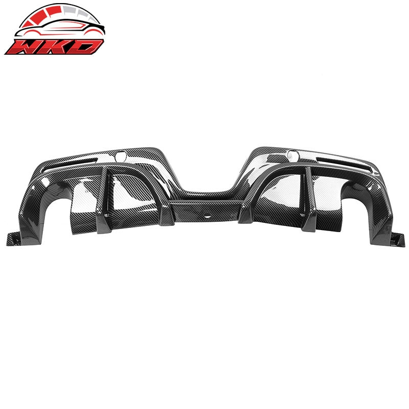 Fits 20-26 Toyota GR Supra A90 A91 IKON Rear Bumper Diffuser Carbon Fiber Print