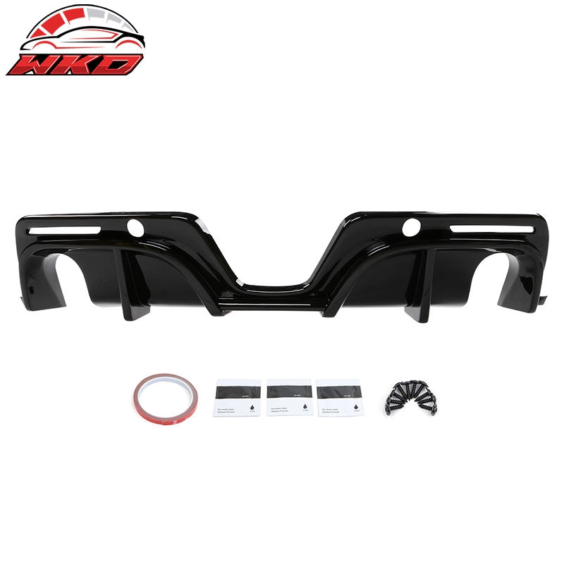 Fits 20-26 Toyota GR Supra A90 A91 IKON Style Rear Bumper Diffuser Gloss Black
