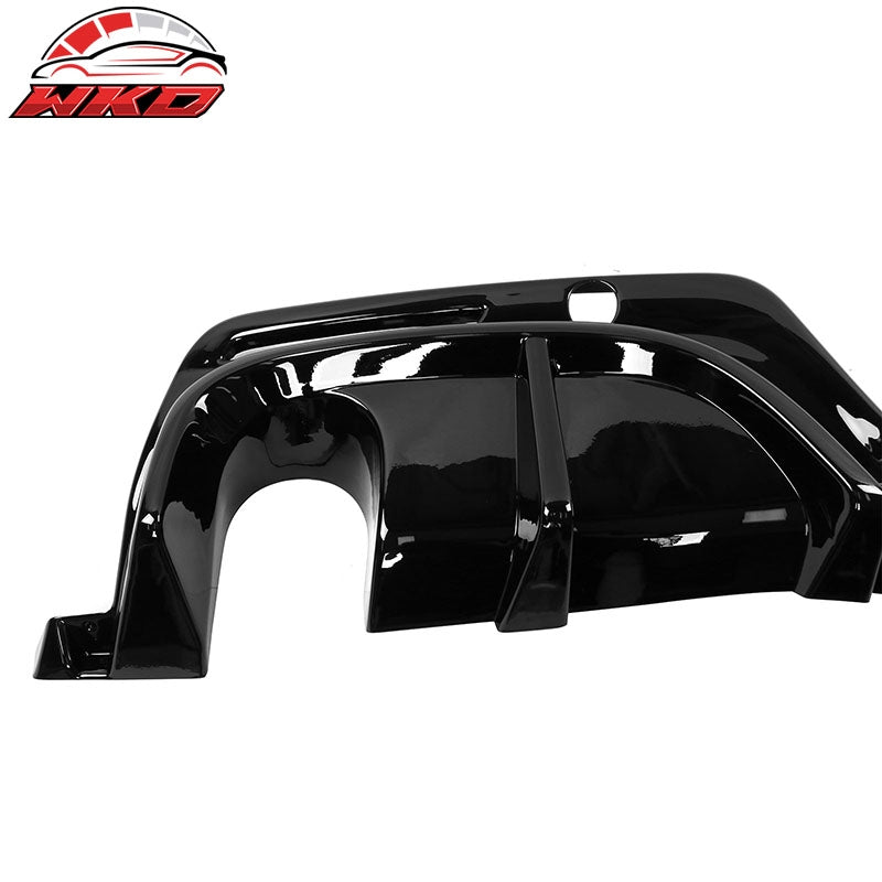 Fits 20-26 Toyota GR Supra A90 A91 IKON Style Rear Bumper Diffuser Gloss Black