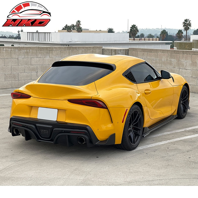 Fits 20-26 Toyota GR Supra A90 A91 IKON Style Rear Bumper Diffuser Matte Black