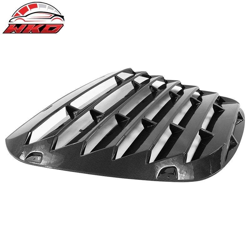 Fits 20-26 Toyota GR Supra A90 A91 IKON Rear Window Louver PP Carbon Fiber Print