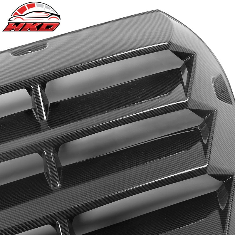 Fits 20-26 Toyota GR Supra A90 A91 IKON Rear Window Louver PP Carbon Fiber Print
