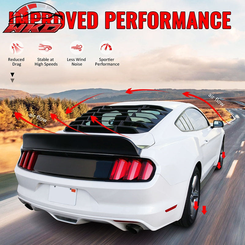 Fits 20-26 Toyota GR Supra A90 A91 IKON Style Rear Window Louver PP Matte Black