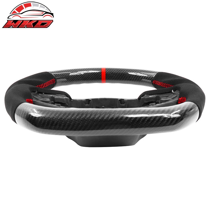 Wholesale 20-26 Toyota GR Supra A90 A91 Steering Wheel Alcantara W/Red Stitch&Stripe