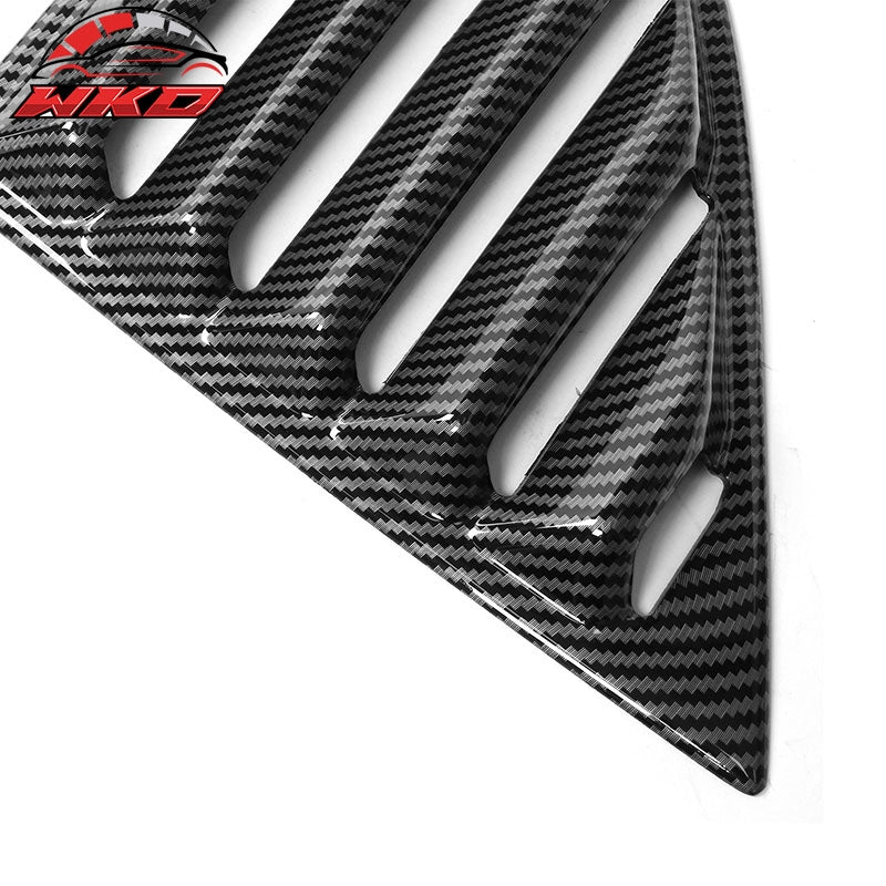 Fits 20-26 Toyota GR Supra A90 A91 IKON Side Window Louver PP Carbon Fiber Print
