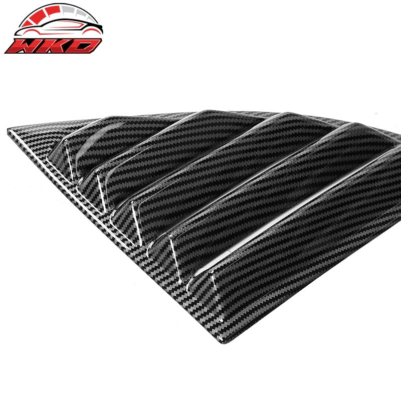 Fits 20-26 Toyota GR Supra A90 A91 IKON Side Window Louver PP Carbon Fiber Print
