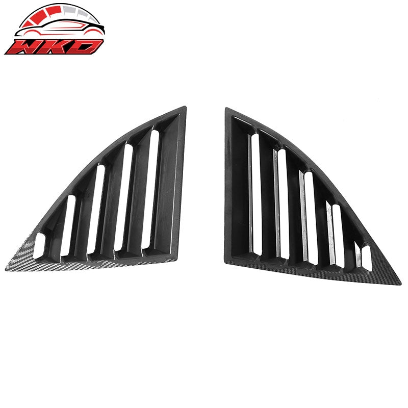 Fits 20-26 Toyota GR Supra A90 A91 IKON Side Window Louver PP Carbon Fiber Print