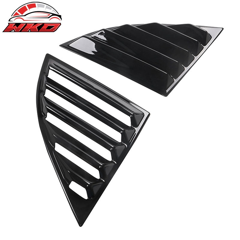 Fits 20-26 Toyota GR Supra A90 A91 IKON Style Side Window Louver PP Gloss Black
