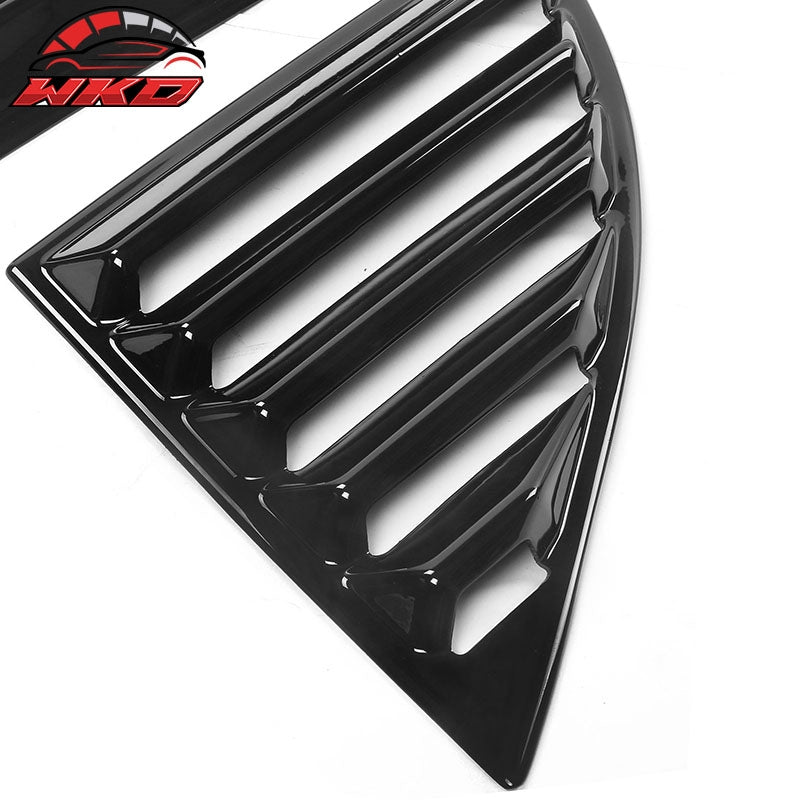 Fits 20-26 Toyota GR Supra A90 A91 IKON Style Side Window Louver PP Gloss Black