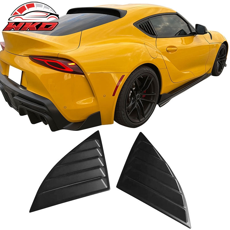 Fits 20-26 Toyota GR Supra A90 A91 IKON Style Side Window Louver PP Matte Black
