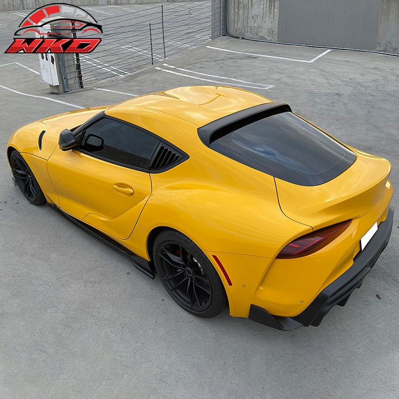 Fits 20-26 Toyota GR Supra A90 A91 IKON Style Side Window Louver PP Matte Black