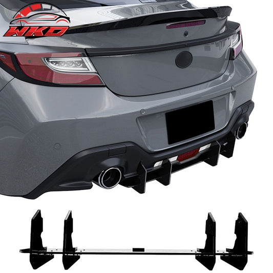 Wholesale For 22-26 Toyota GR86 BRZ IKV2 Rear Bumper Diffuser AERO VORTEX Gloss Black ABS - Wikond Auto