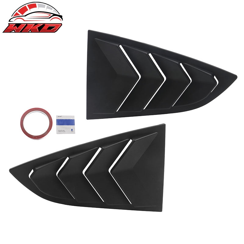 Fits 22-26 Toyota GR86/Subaru BRZ IKON 2PCS Side Window Louvers ABS Matte Black