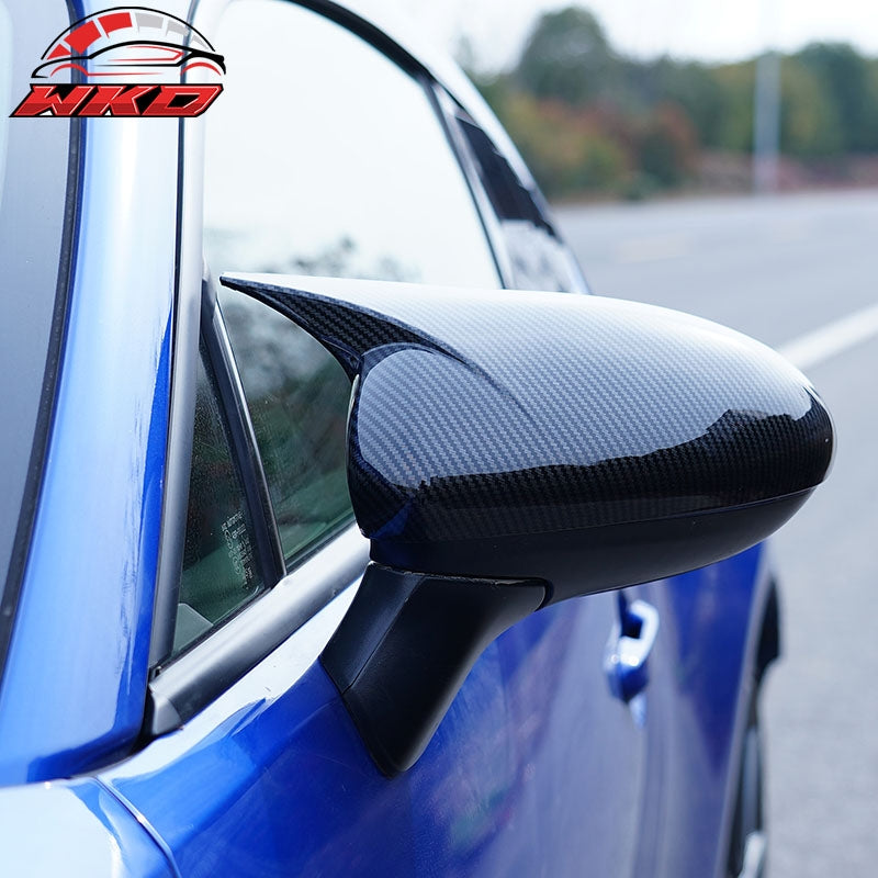 Fit 22-26 Toyota GR86/Subaru BRZ JDM 2PC Mirror Cover Cap ABS Carbon Fiber Print
