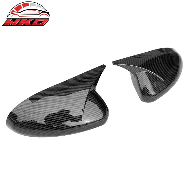 Fit 22-26 Toyota GR86/Subaru BRZ JDM 2PC Mirror Cover Cap ABS Carbon Fiber Print