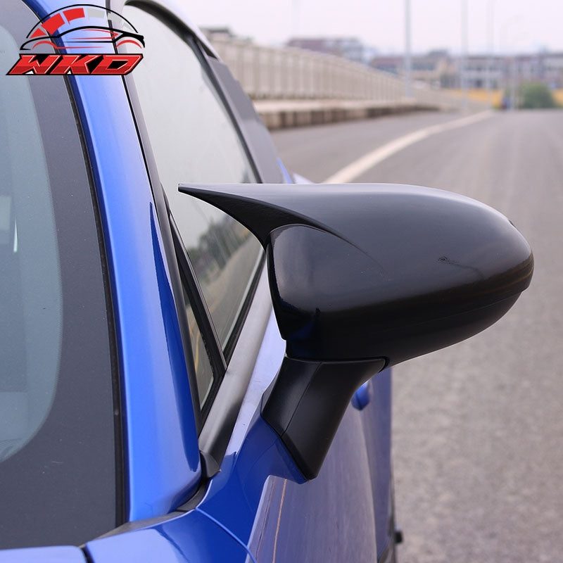 Fits 22-26 Toyota GR86/Subaru BRZ JDM Style 2PC Mirror Cover Cap ABS Gloss Black