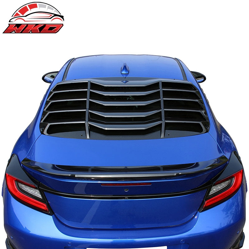 Fits 22-26 Toyota GR86/Subaru BRZ 2PCS Rear Window Louver ABS Carbon Fiber Print