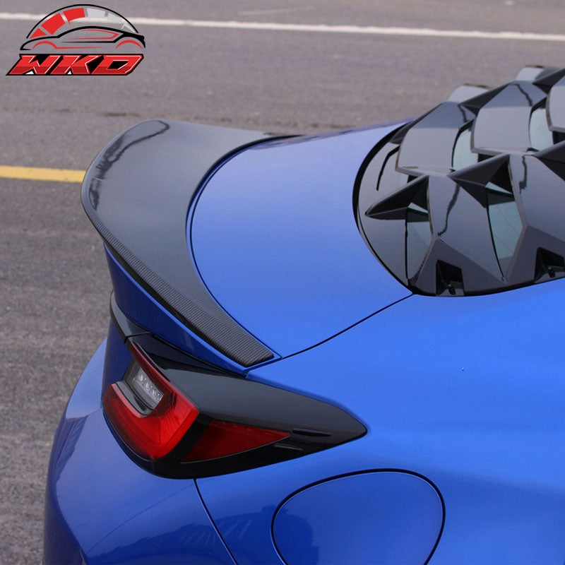 Fit 22-26 Toyota GR86/Subaru BRZ TRD Style Rear Trunk Spoiler Carbon Fiber Print