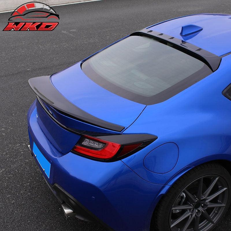 Fits 22-26 Toyota GR86/Subaru BRZ TRD Style Rear Trunk Spoiler ABS Gloss Black
