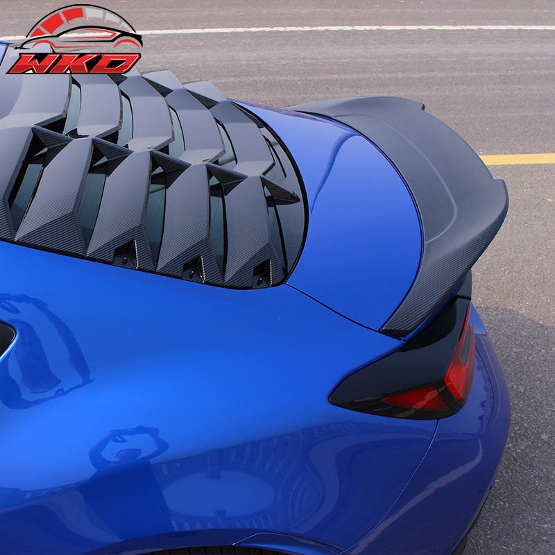 Fits 22-26 Toyota GR86/Subaru BRZ V Style Rear Trunk Spoiler Carbon Fiber Print