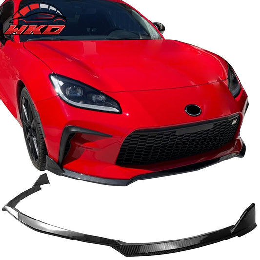Wholesale 22-26 Toyota GR86 T Style Front Bumper Lip Chin Spoiler Carbon Fiber Print - Wikond Auto