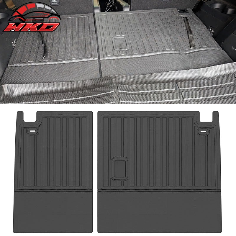 Fits 20-26 Toyota Highlander 3D TPE Rear Backrest Cover Liner Pad + Cargo Cover