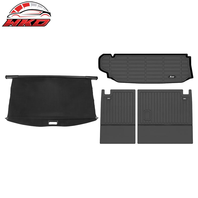Wholesale 20-26 Toyota Highlander 3D TPE Rear Trunk Mat + Backrest Mat + Cargo Cover